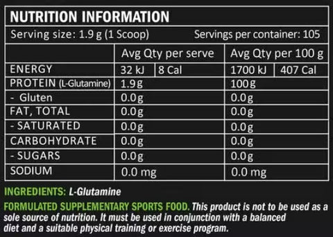 L-GLUTAMINE By Athletic Sport