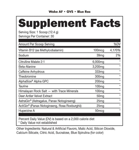 WOKE AF By Bucked Up 30 Servings