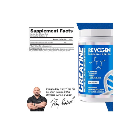 Creatine Essentials By Evogen Nutrition