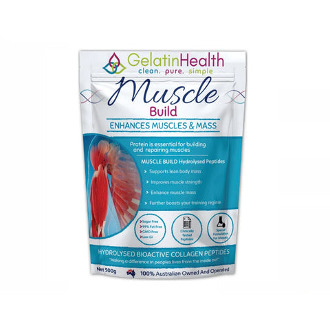 Muscle Build Collagen By Gelatin Health