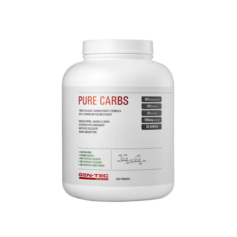 Pure Carbs Natural Timed Release Formula By Gen-Tec (Vegan)