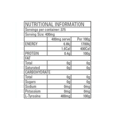 Pure L-Tyrosine By Gen-Tec (Vegan)