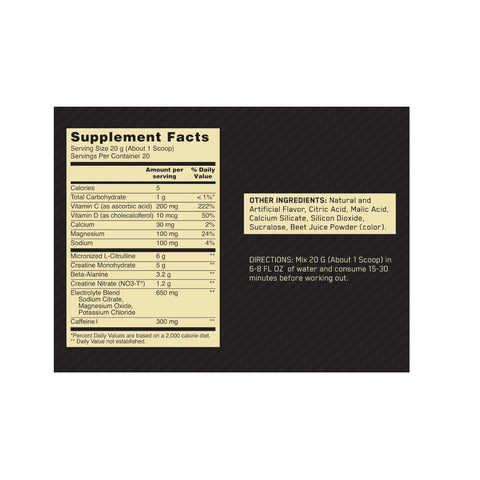 Gold Standard PRE Advanced by Optimum Nutrition
