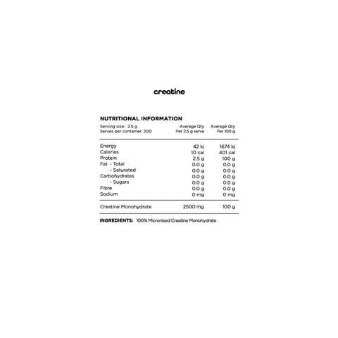 Creatine Monohydrate By Switch Nutrition