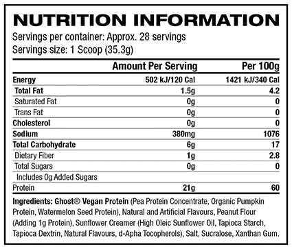 Vegan Protein By Ghost Lifestyle