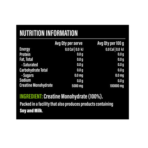 Creatine Monohydrate By Athletic Sport 200 SERV