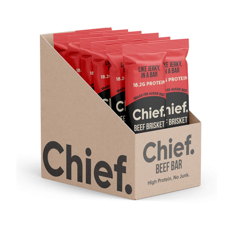 Organic Beef Brisket Bars By Chief Nutrition