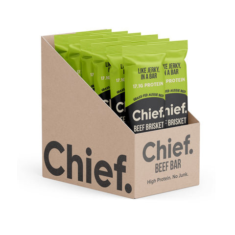 Organic Beef Brisket Bars By Chief Nutrition