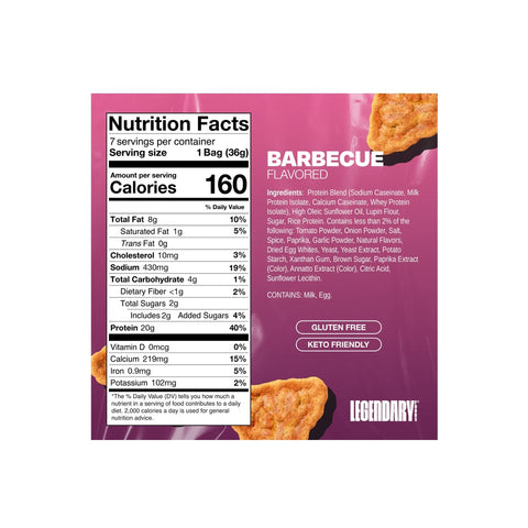 Popped Protein Chips By Legendary Foods