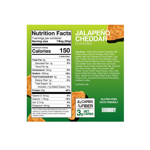 Popped Protein Chips By Legendary Foods