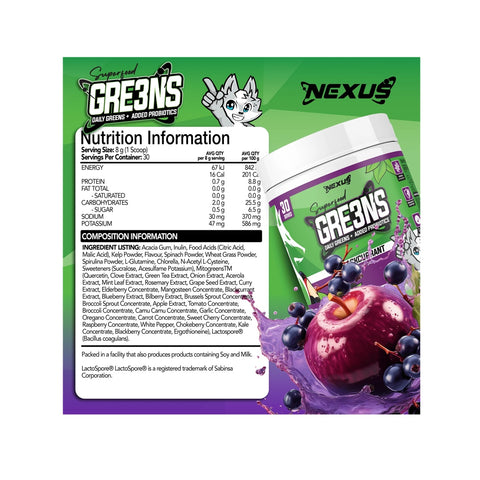 Superfood Gre3ns By Nexus Nutrition