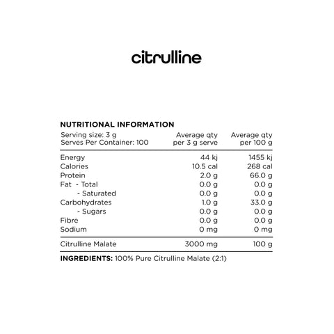 Citrulline Malate 2:1 By Switch Nutrition