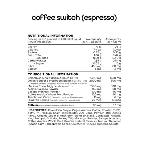 Coffee By Switch Nutrition