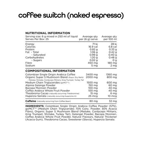 Coffee By Switch Nutrition