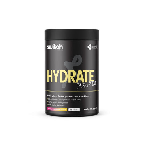 Hydrate Perform Electrolyte + Carbohydrate By Switch Nutrition