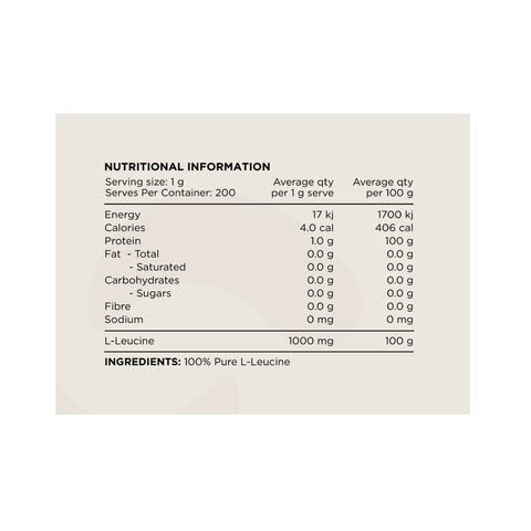 Leucine By Switch Nutrition