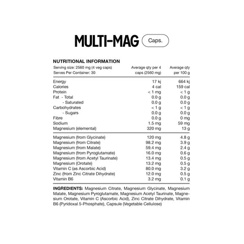 Multi Mag Perform Capsules By Switch Nutrition