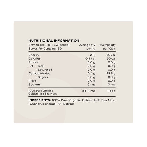 Sea Moss By Switch Nutrition