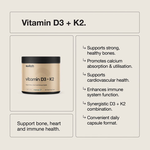Vitamin D3 + K2 By Switch Nutrition